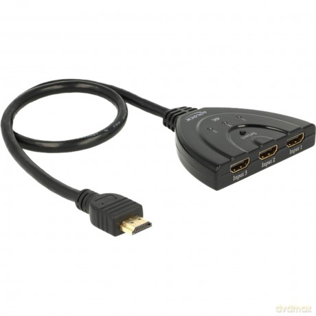 Delock HDMI UHD Switch 3 x HDMI in > 1 x