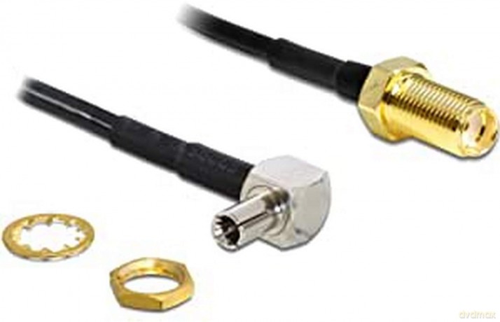 DELOCK HF Kabel SMA -> TS-9 90° Bu/St 0.