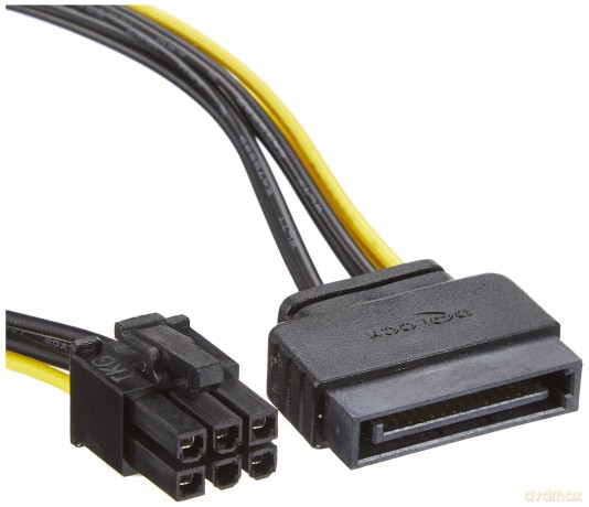 Delock Kabel Power SATA 15 Pin > 6 Pin P