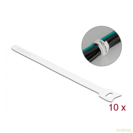 DELOCK Klett-Kabelbinder L 200 x B 12 mm