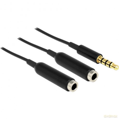 DELOCK Klinkekabel 3,5mm -> 2x 3,5mm St/