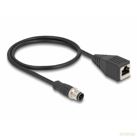 DELOCK M12 Adapterkabel D-kodiert 4 Pin