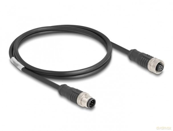 DELOCK M12 Kabel A-kodiert 8 Pin St. zu