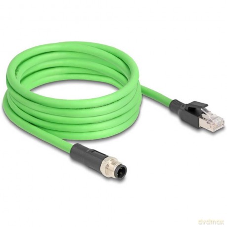 DELOCK M12 Kabel D-kodiert 4 Pin St. zu