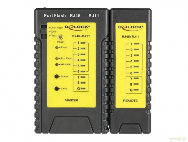 DELOCK Netzwerk Tester RJ45/RJ12 LED Por