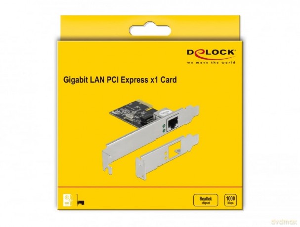 DELOCK PCI Express x1 Karte 1x RJ45 Giga