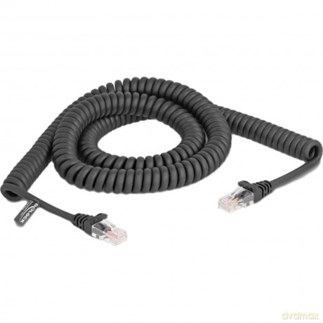 DELOCK RJ45 Spiralkabel Stecker zu Steck