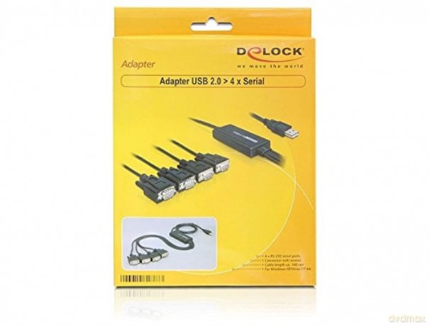 DELOCK USB Kabel A -> 4x D-Sub9 St/St 1.