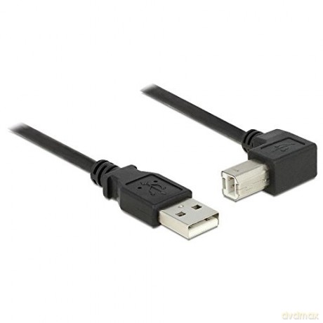 DELOCK USB Kabel A -> B 90° St/St 2.00m