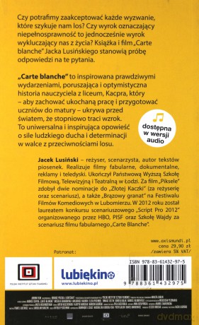 Carte Blanche - Jacek Lusiński [KSIĄŻKA]