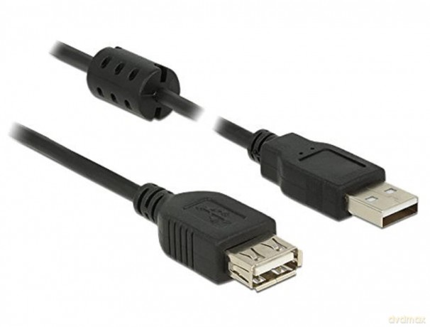 DELOCK USB Verl. A -> A St/Bu 2.00m schw