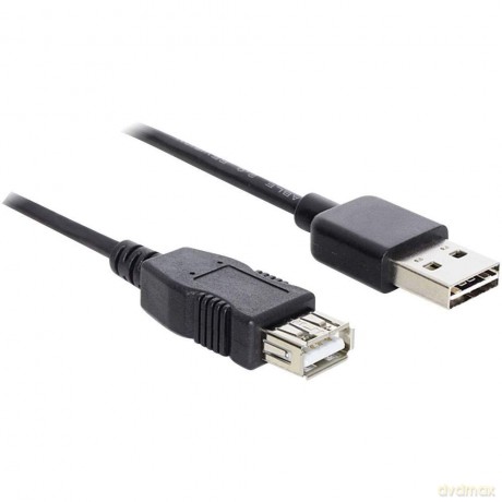 DELOCK USB Verl. A -> A St/Bu 5.00m sw E
