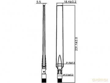 DELOCK WL-Antenne RP-SMA 4-7dBi Kippgele