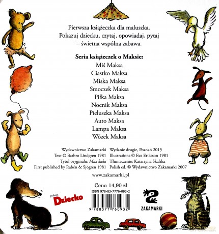 Ciastko Maksa Kartonowa - Barbro Lindgren, Eva Eriksson [KSIĄŻKA]