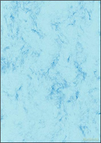 Designpapier Marmor blau 50Bl