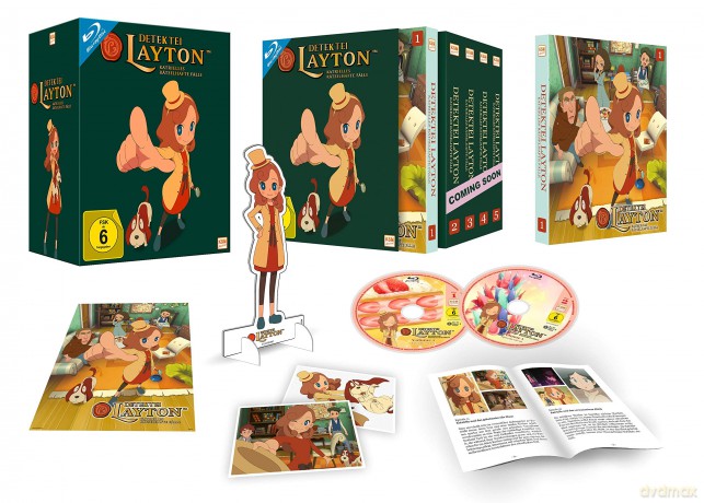 Detektei Layton - Katrielles rätselhafte Fälle - Volume 1: Episode 01-10 (Sammelschuber) (2 Blu-rays [2xBlu-Ray]