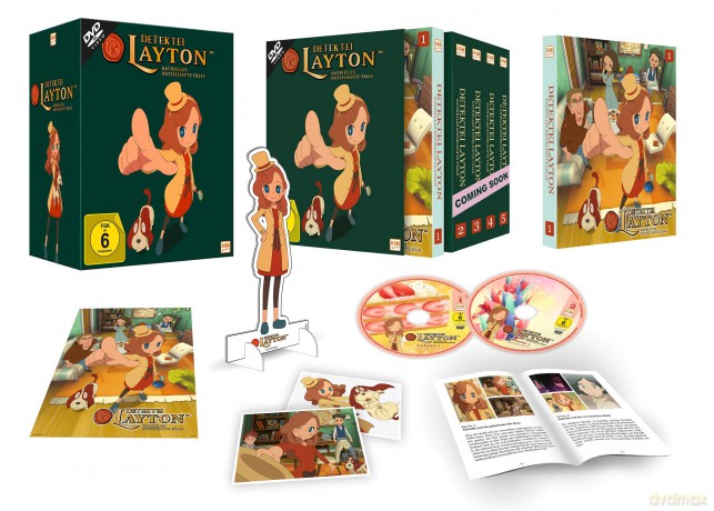 Detektei Layton - Katrielles rätselhafte Fälle - Volume 1: Episode 01-10 (Sammelschuber) [2DVD]