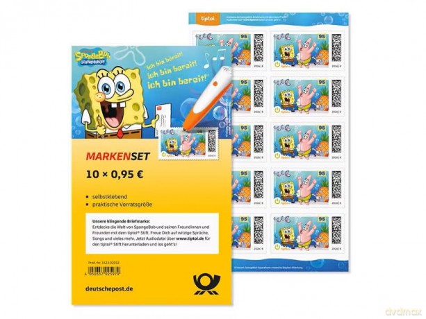 Deutsche Post: Deutsche Post 0,95 âŹ Briefmarken "Sponge