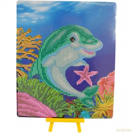 Diamond Painting Delfin 25x21cm