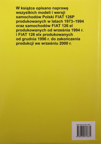Fiat 126p Naprawa Samochodów - Z.Klimecki, J.Zembowicz [KSIĄŻKA]