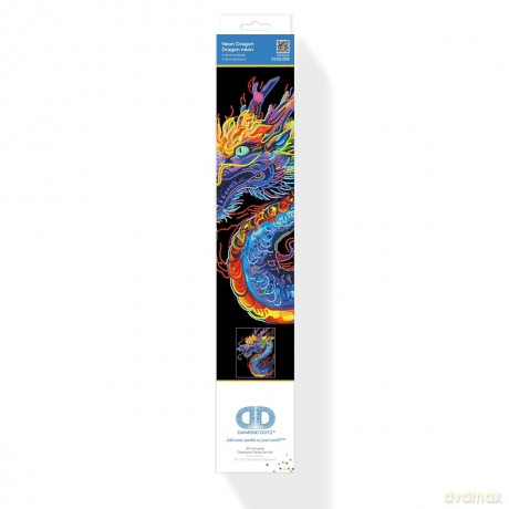 Diamond Painting Neon Drache