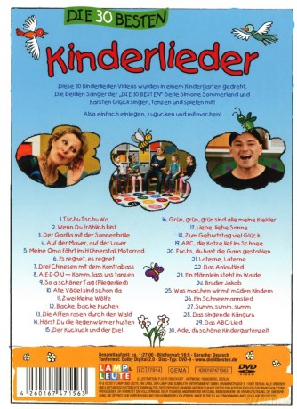 Die 30 Besten Kinderlieder [DVD]