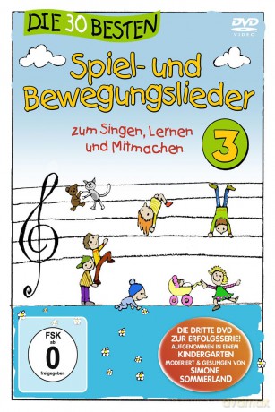 Die 30 Besten Spiel- Und Bewegungslieder [3DVD]