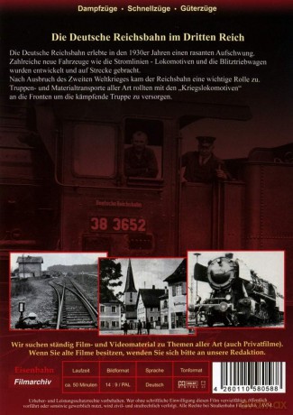 History Films: Die Deutsche Reichsbahn Im Dritten Reich
