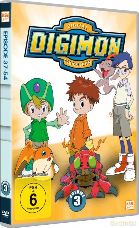 Digimon Adventure - Staffel 1 - Volume 3 - Episode 37-54 [3DVD]