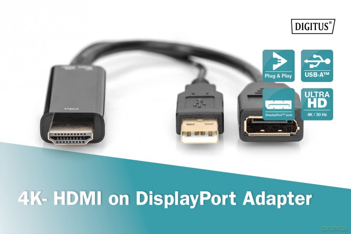 DIGITUS 4K HDMI Adapter - HDMI auf Displ