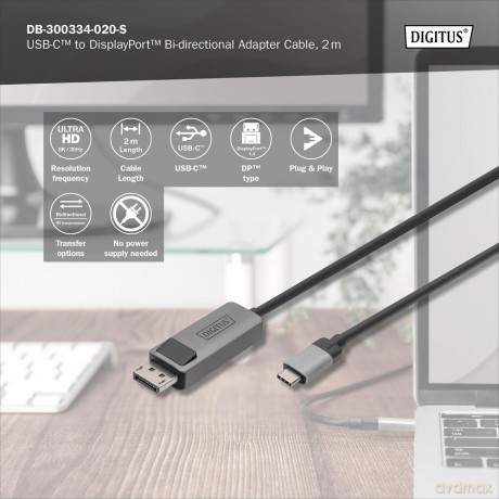 DIGITUS Adapter USB3.0/C -> DP 8K