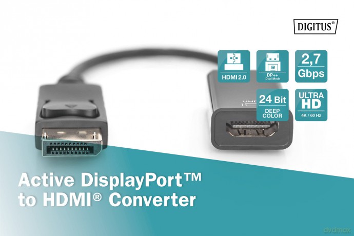 DIGITUS Aktiver DisplayPort Adapter/Konv