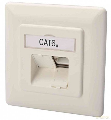 DIGITUS Anschlussdose Cat6a 2xRJ45 gesch