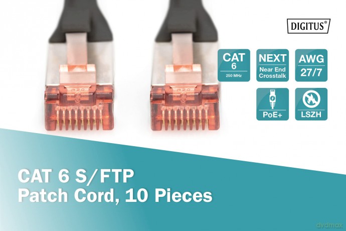 DIGITUS CAT 6 S/FTP Patchkabel, 10 Stźck