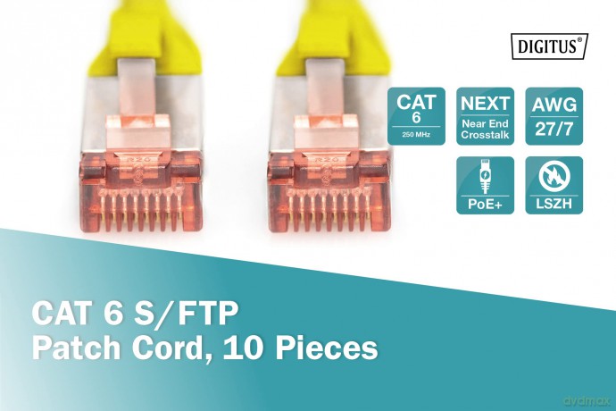 DIGITUS CAT 6 S/FTP Patchkabel, 10 Stźck