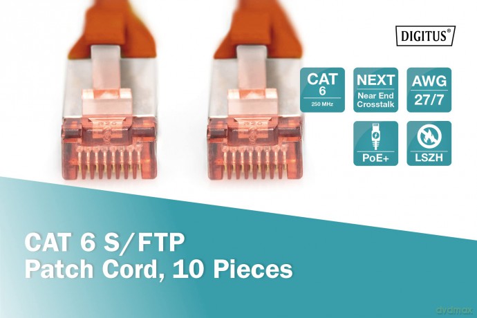 DIGITUS CAT 6 S/FTP Patchkabel, 10 Stźck