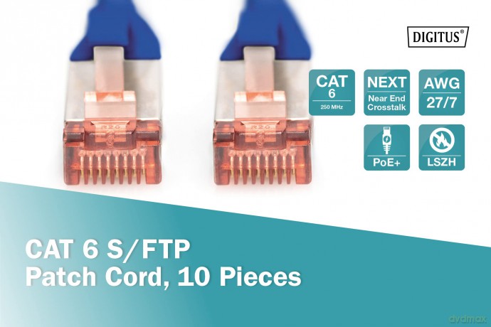 DIGITUS CAT 6 S/FTP Patchkabel, 10 Stźck