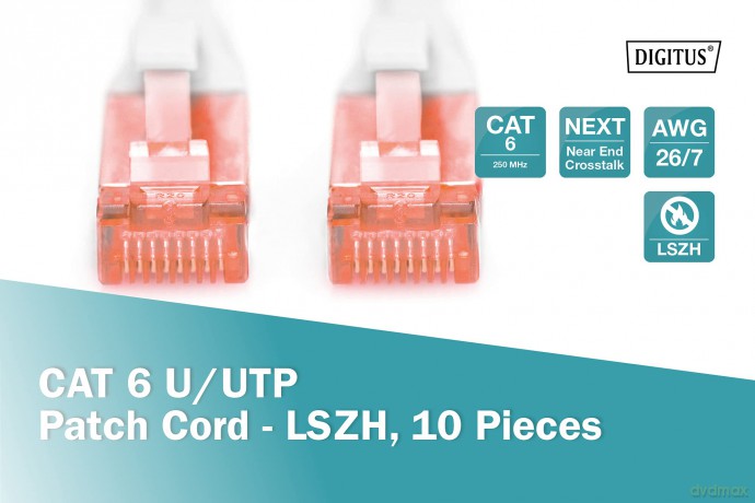 DIGITUS CAT 6 U/UTP Patchkabel - LSZH, 1