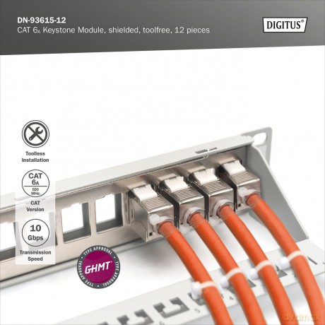 DIGITUS CAT 6A Keystone Modul geschirmt10ZubehśrSONSTIGES540211279751.99113.05.2026225789461 40160