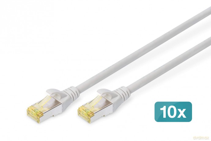 DIGITUS CAT 6A S/FTP Patchkabel, 10 Stźc