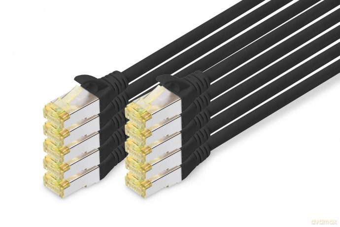 DIGITUS CAT 6A S/FTP Patchkabel, 10 Stźc