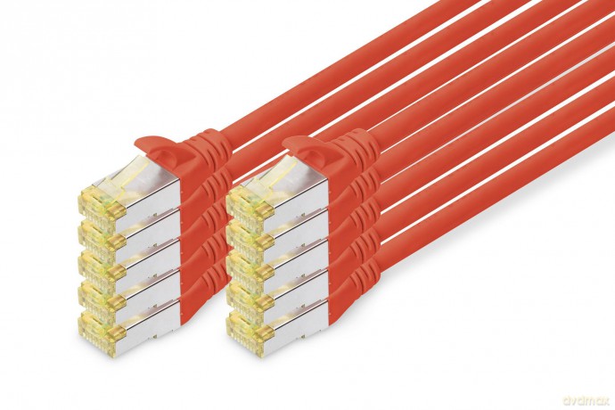 DIGITUS CAT 6A S/FTP Patchkabel, 10 Stźc