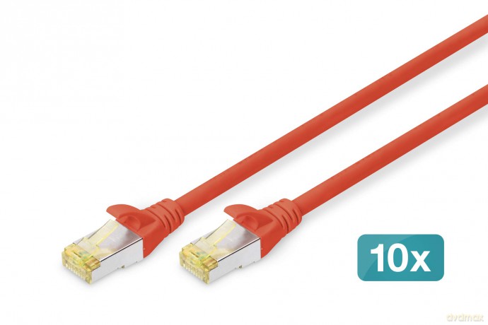 DIGITUS CAT 6A S/FTP Patchkabel, 10 Stźc