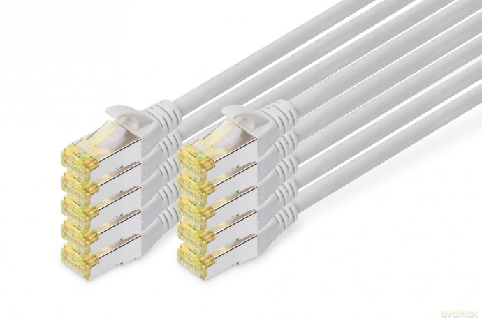 DIGITUS CAT 6A S/FTP Patchkabel, 10 Stźc