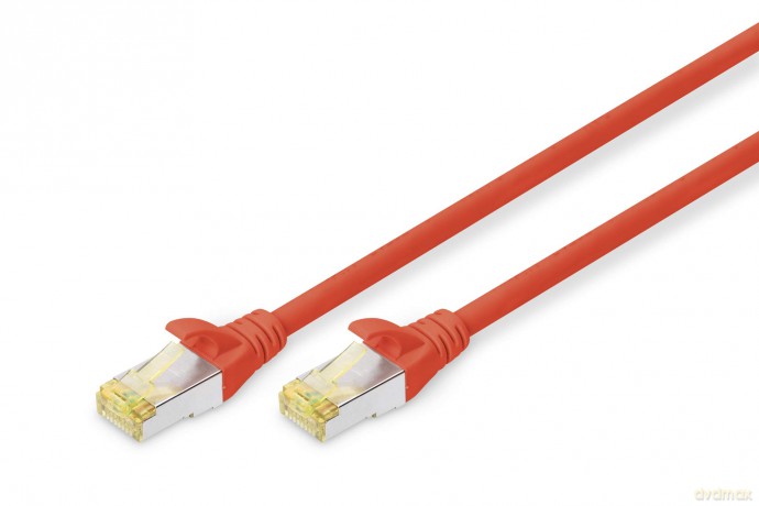 DIGITUS CAT 6A S/FTP Patchkabel, 2m, rot