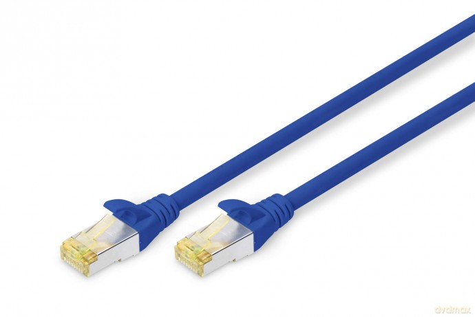 DIGITUS CAT 6A S/FTP Patchkabel, 3m, bla