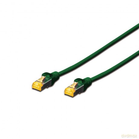DIGITUS CAT 6A S/FTP Patchkabel, 3m, grź