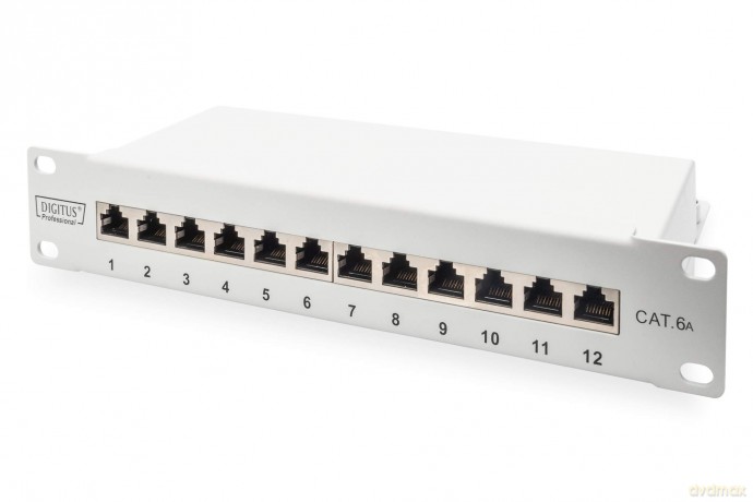 DIGITUS Cat.6A Patch Panel, geschirmt, 1