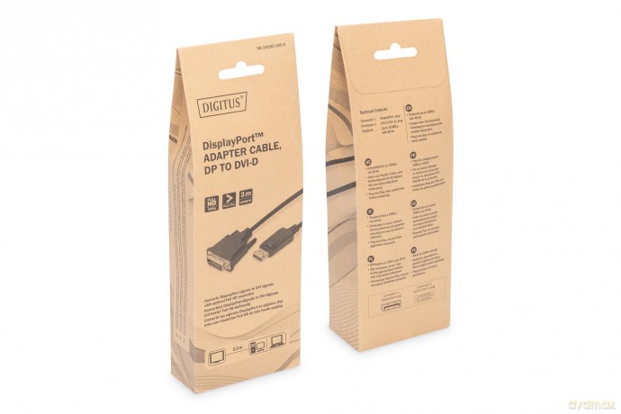 DIGITUS DisplayPort Adapterkabel, DP auf