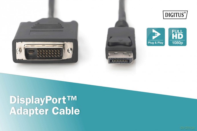 DIGITUS DisplayPortKabel DPort -> DVI(24